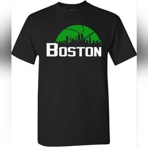 NWT Xtreme Apparrel Boston Basketball City Skyline T-Shirt Size 2X 100% Cotton